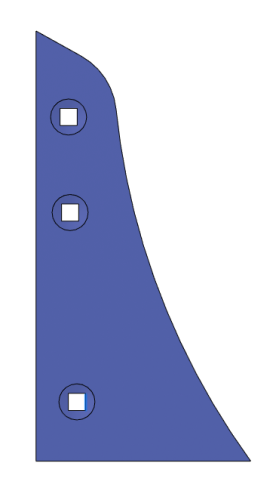 HTU-Streichblech Vorderteil VRP 342 - Rechts